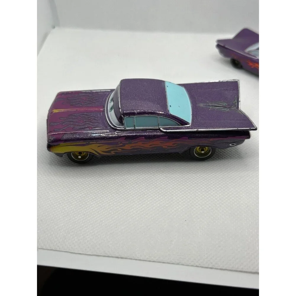 4” Purple Lightning Flames Ramone Disney Pixar Cars diecast Chevrolet impala Vtg